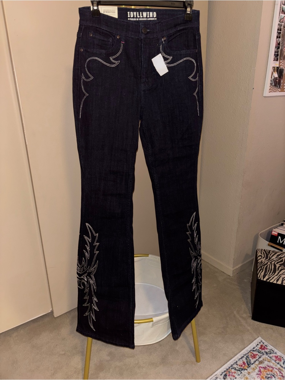 Idyllwind Dark Indigo Embroidered Bootcut Jeans
